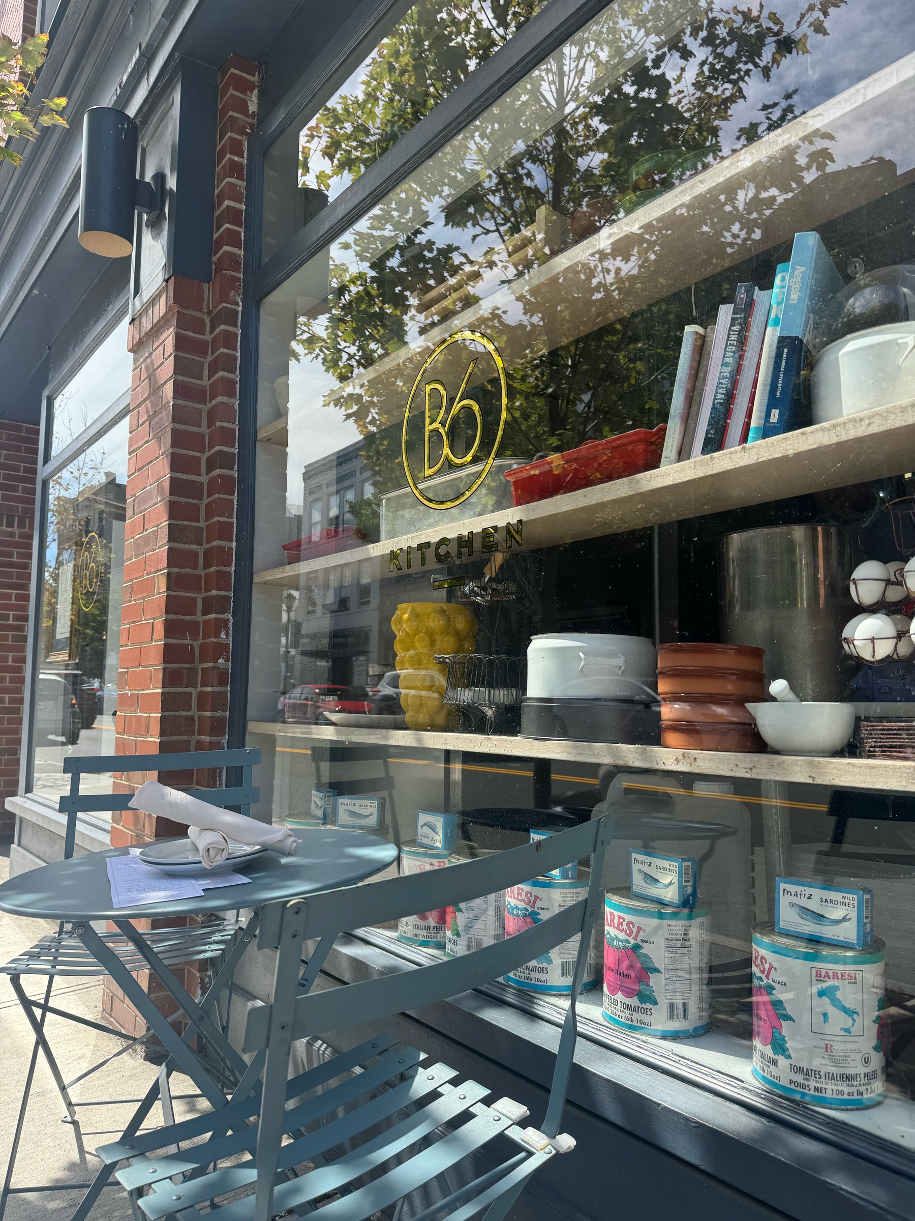 Boro 6 Kitchen storefront and sidewalk seating in downtown Hastings-on-Hudson
