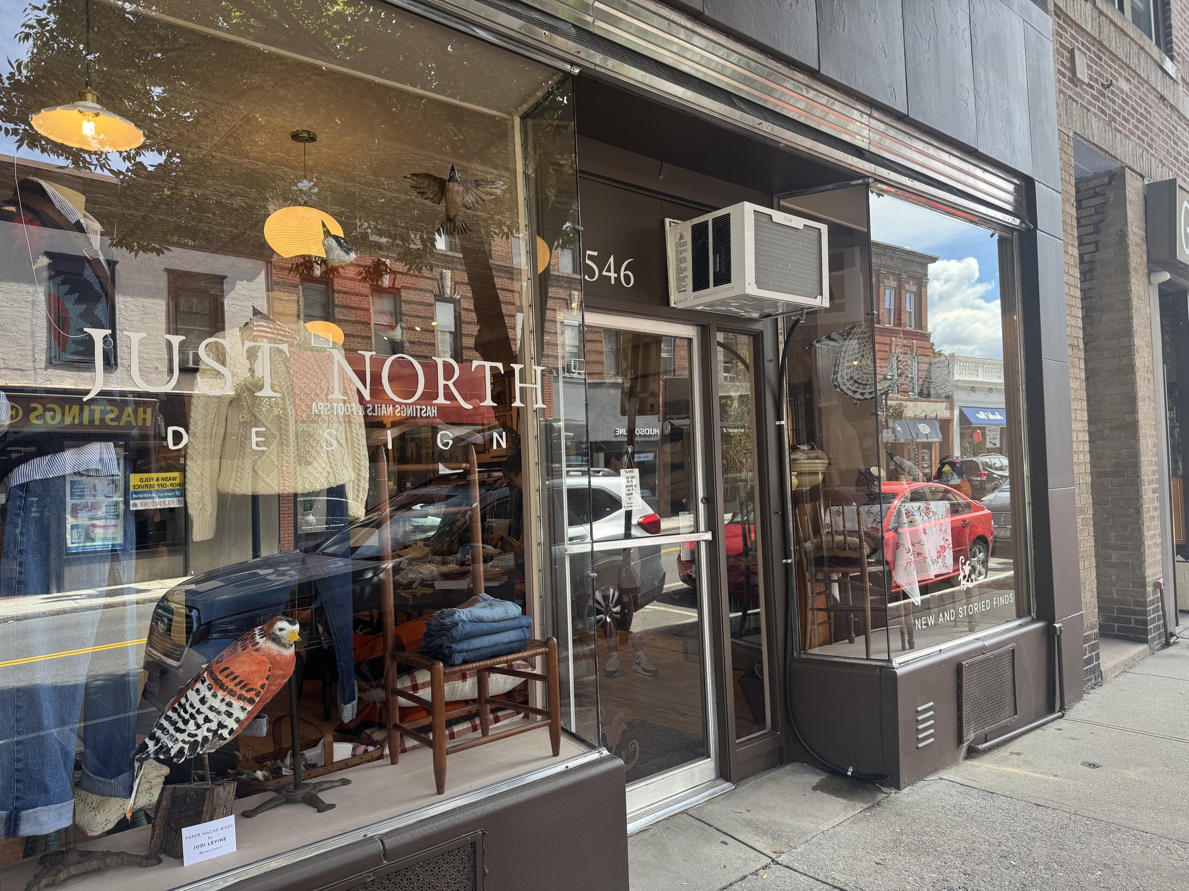 just north Design storefront in downtown Hastings-on-Hudson